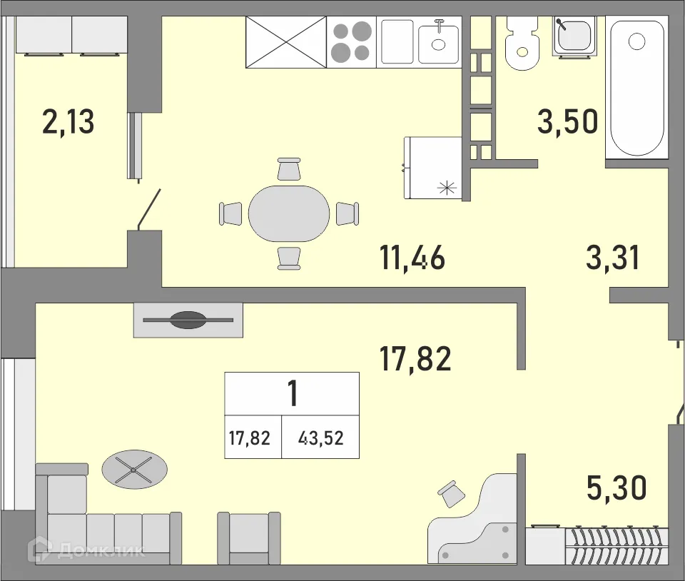 Фото квартиры в ЖК Осенний лист