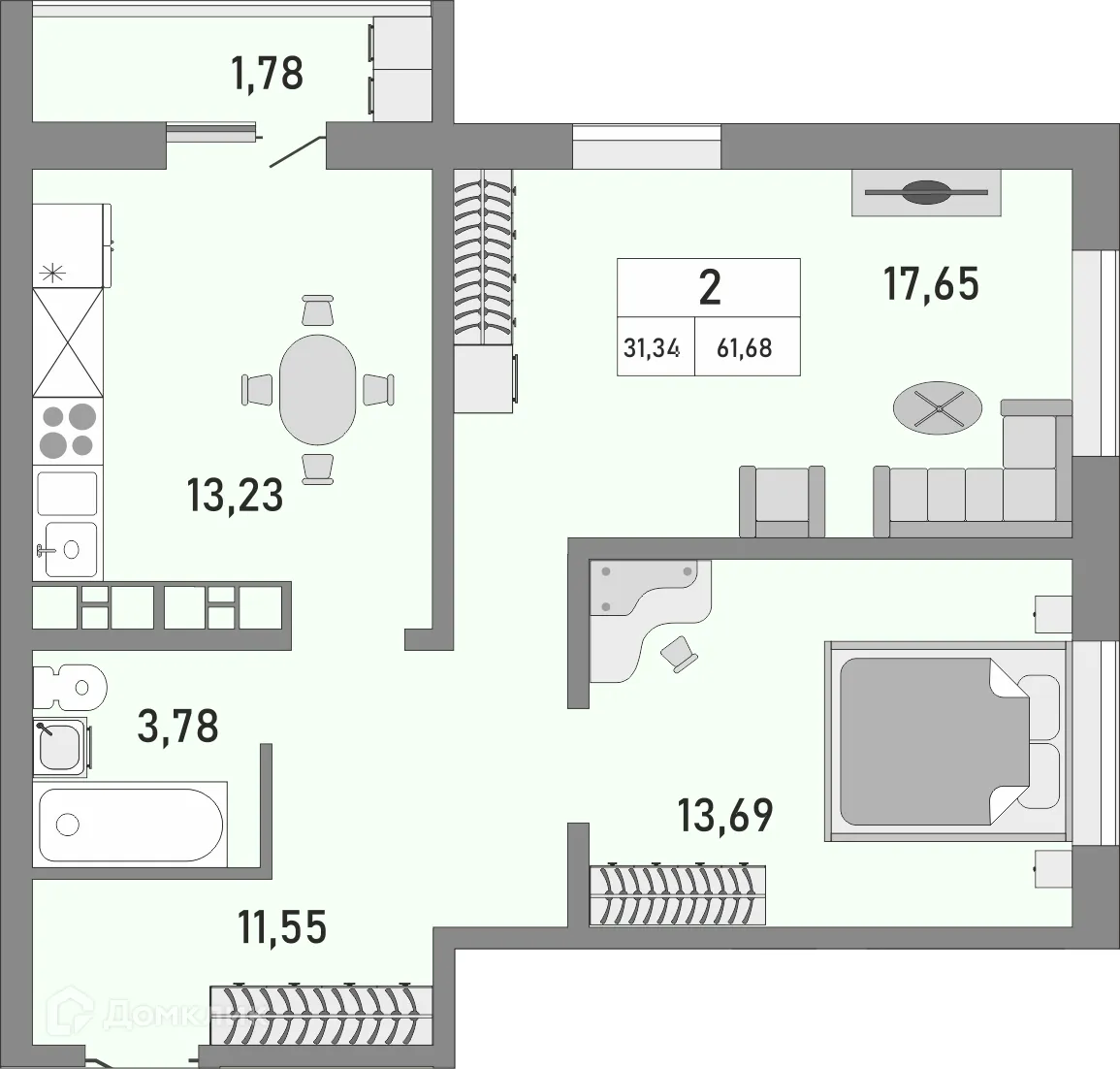 Фото квартиры в ЖК Осенний лист