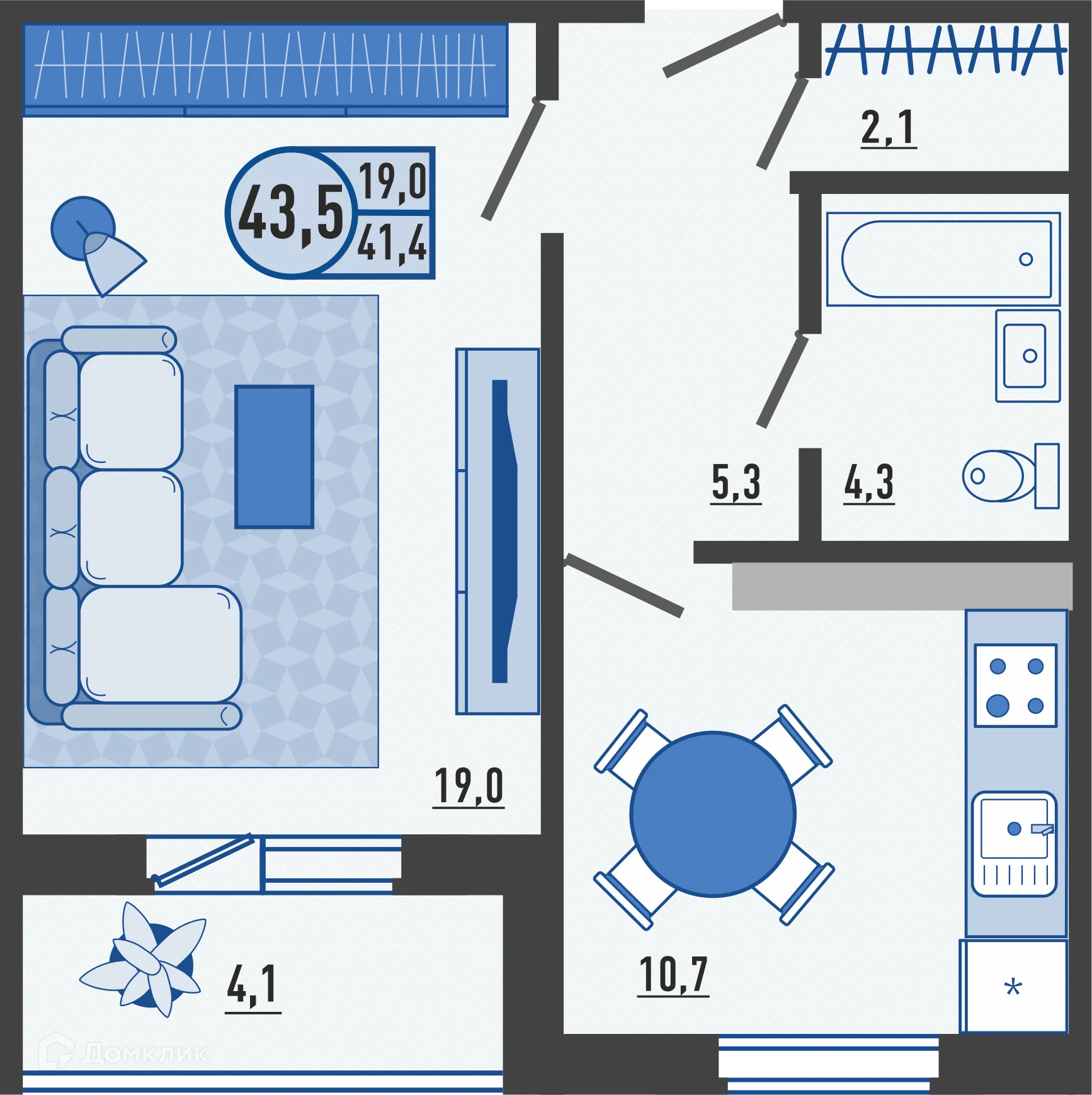 Фото квартиры в ЖК Горизонт