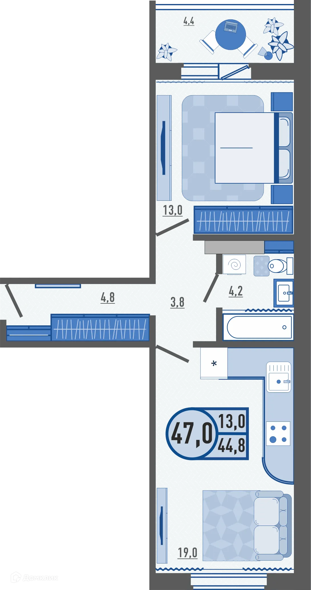 Фото квартиры в ЖК Горизонт