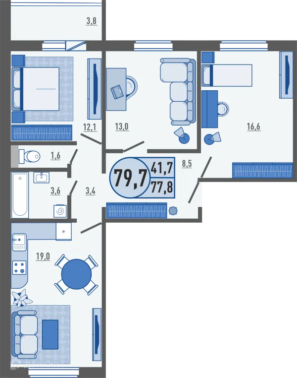 Квартира в ЖК Горизонт