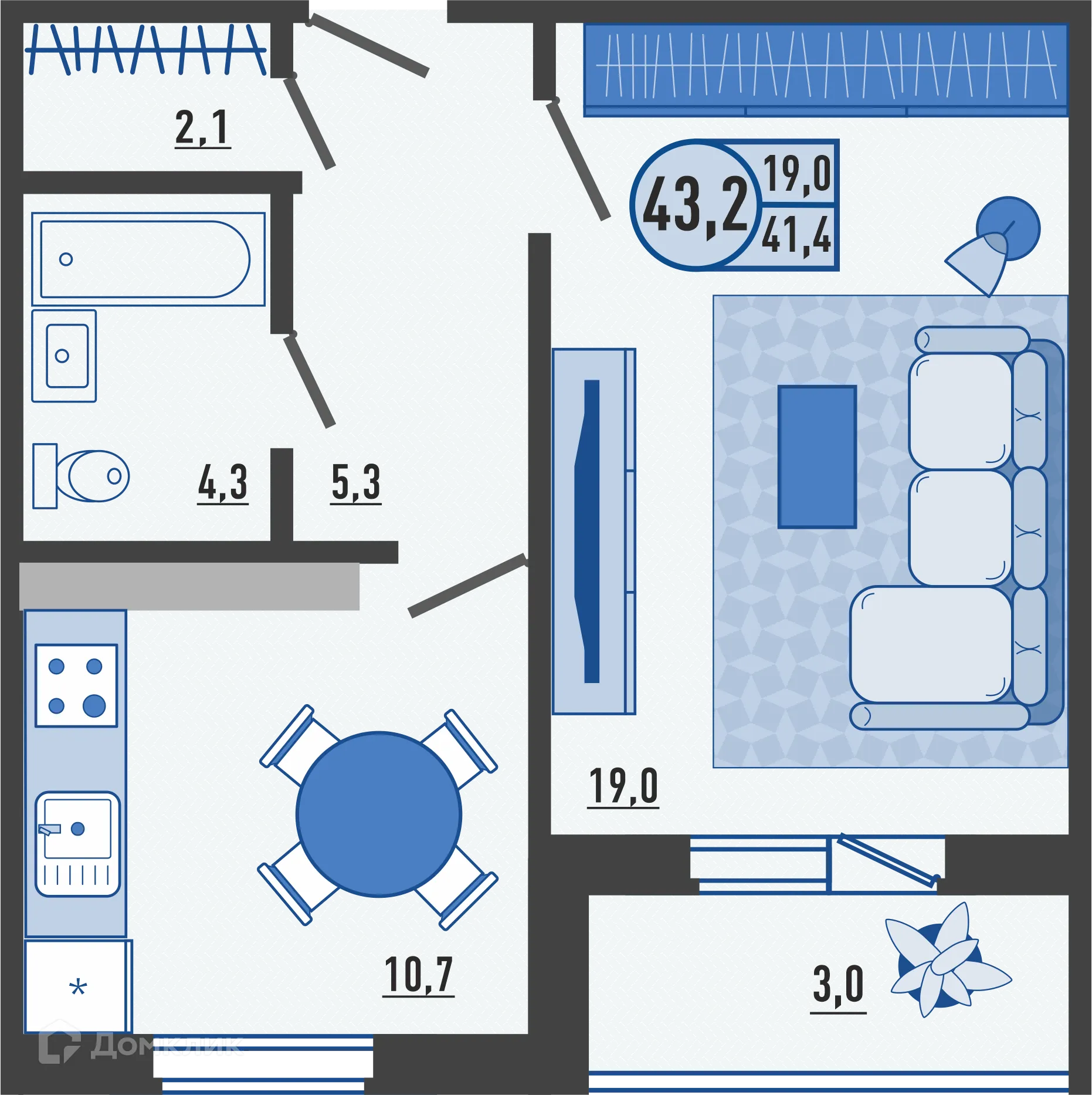 Фото квартиры в ЖК Горизонт