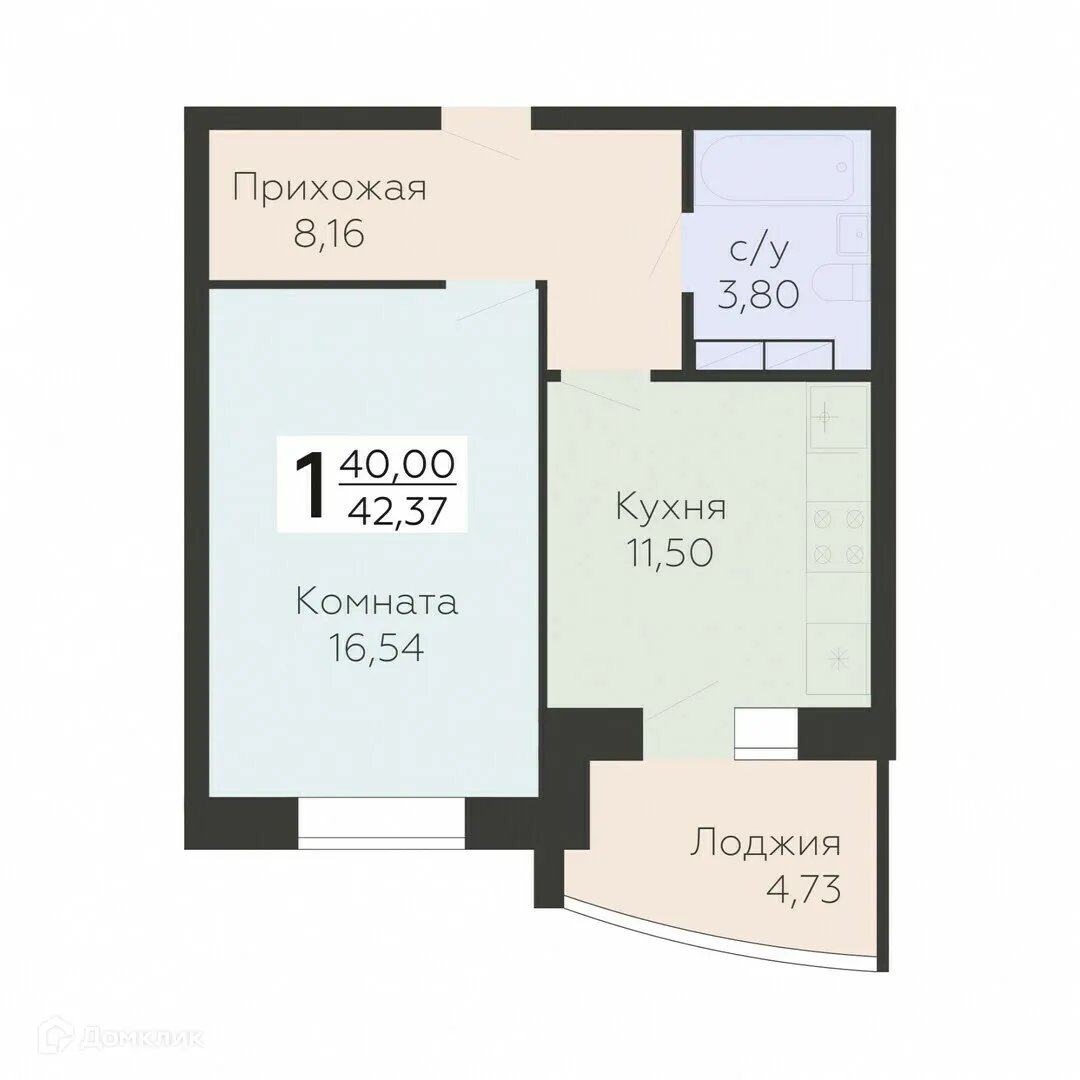 Фото квартиры в ЖК Nova Парк (Нова Парк)