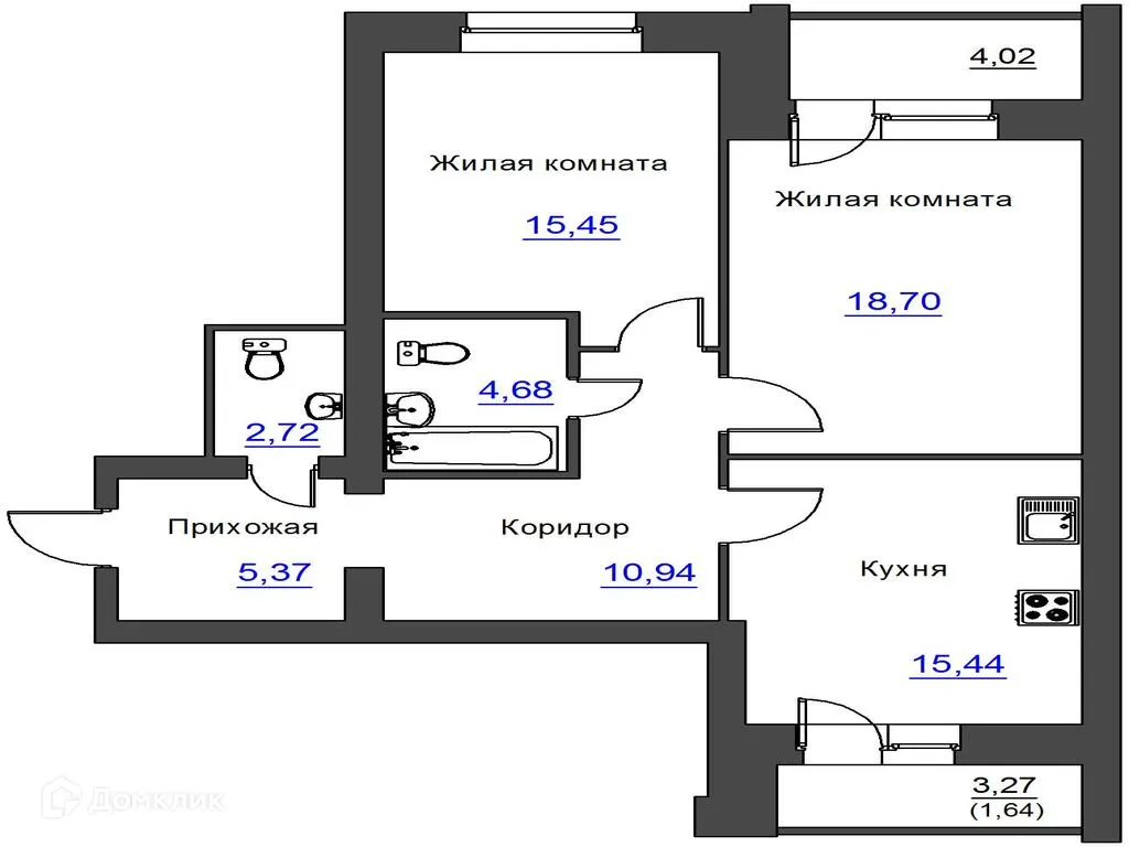 Фото квартиры в ЖК Дом по ул. Карачевская
