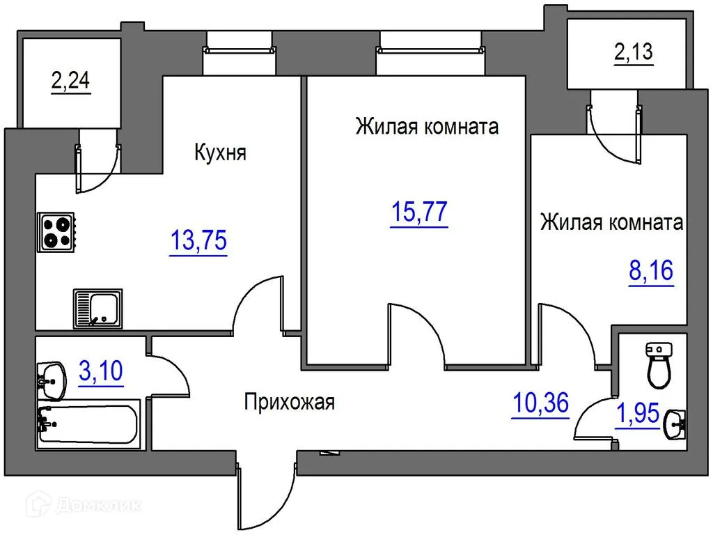 Фото квартиры в ЖК Дом по ул. Карачевская