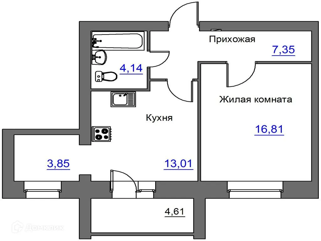 Фото квартиры в ЖК Дом по ул. Карачевская