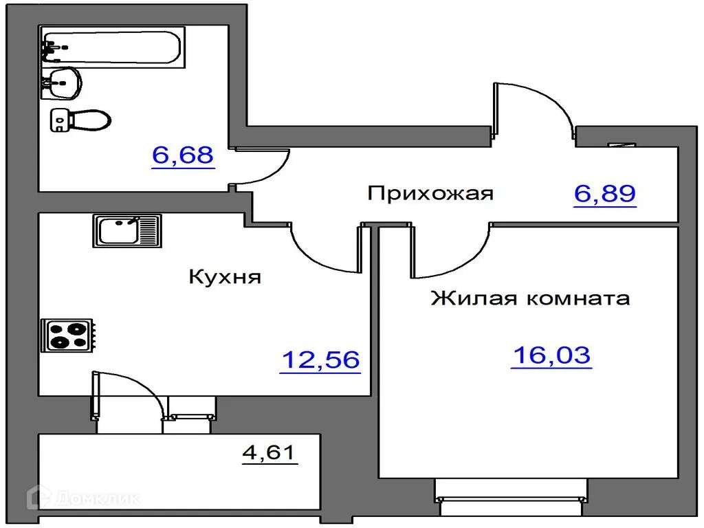 Фото квартиры в ЖК Дом по ул. Карачевская