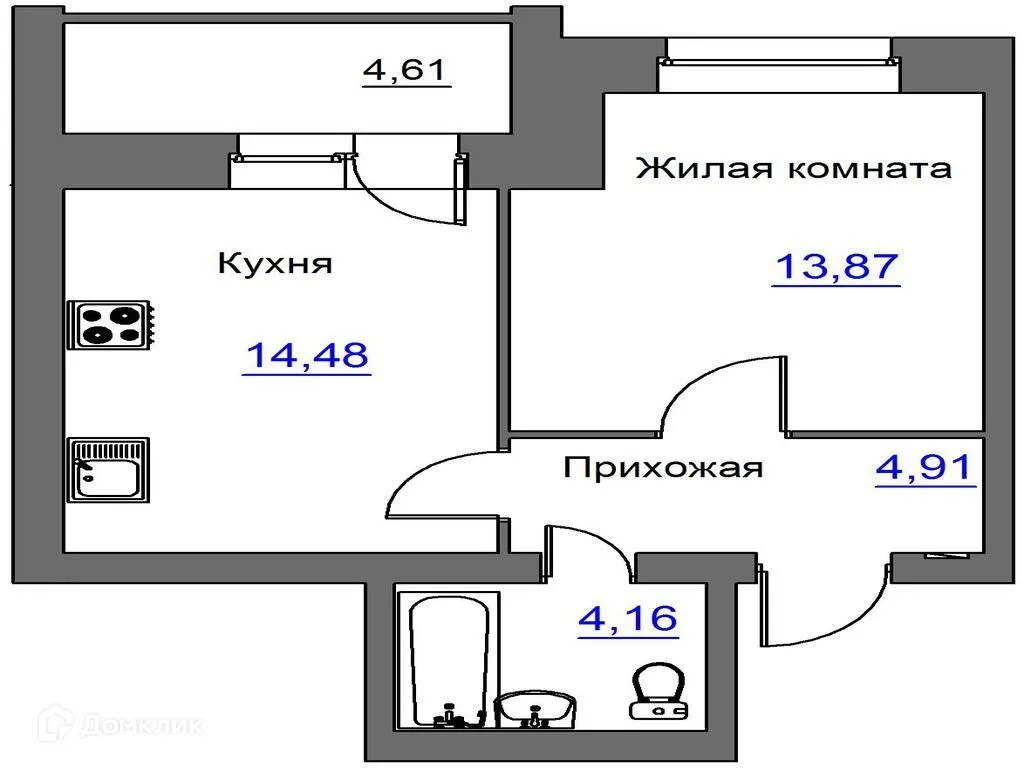 Фото квартиры в ЖК Дом по ул. Карачевская