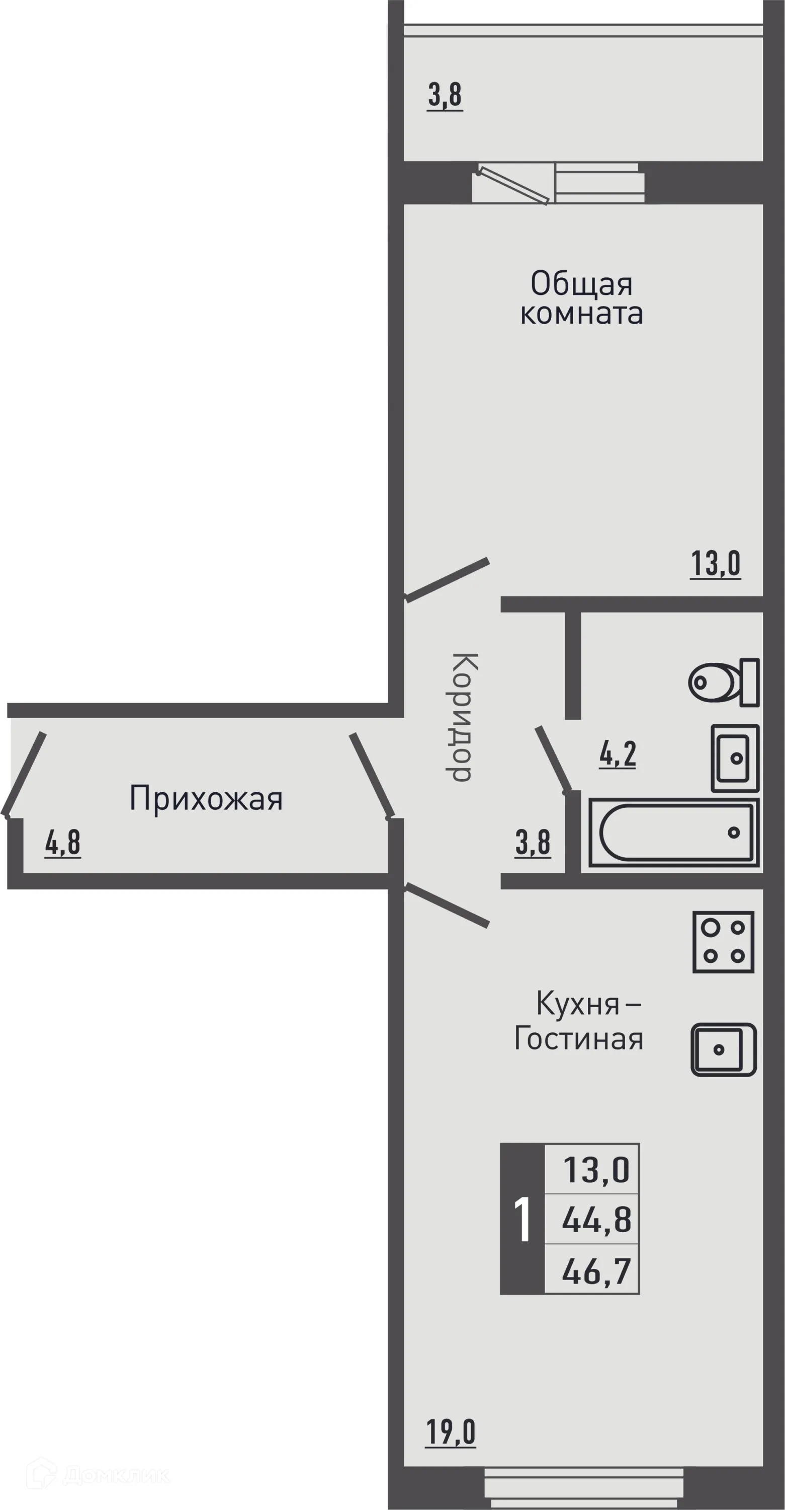 Фото квартиры в ЖК ЗЕЛЕНЫЙ КВАРТАЛ