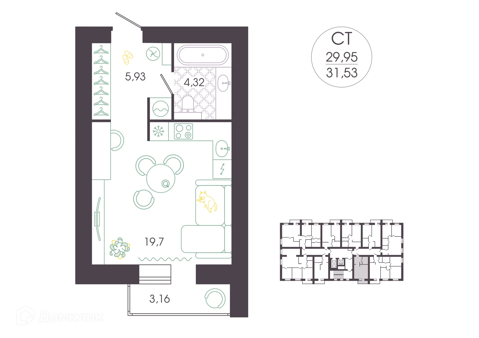 Фото квартиры в ЖК ДОБРОЕ — дом по душе