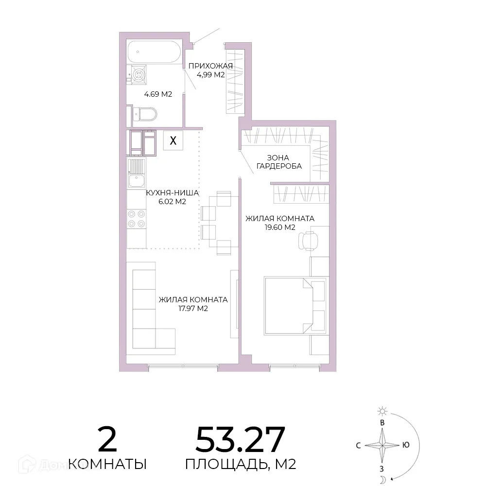 Фото квартиры в ЖК Лугометрия