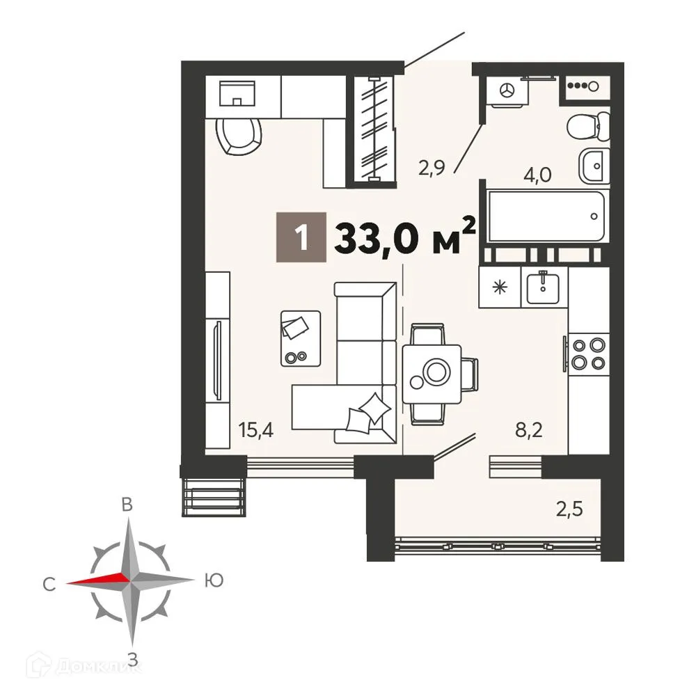 Фото квартиры в ЖК "Новелла"