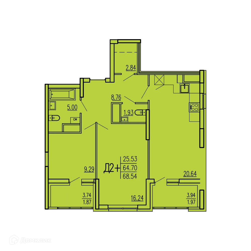 Фото квартиры в ЖК Акварель