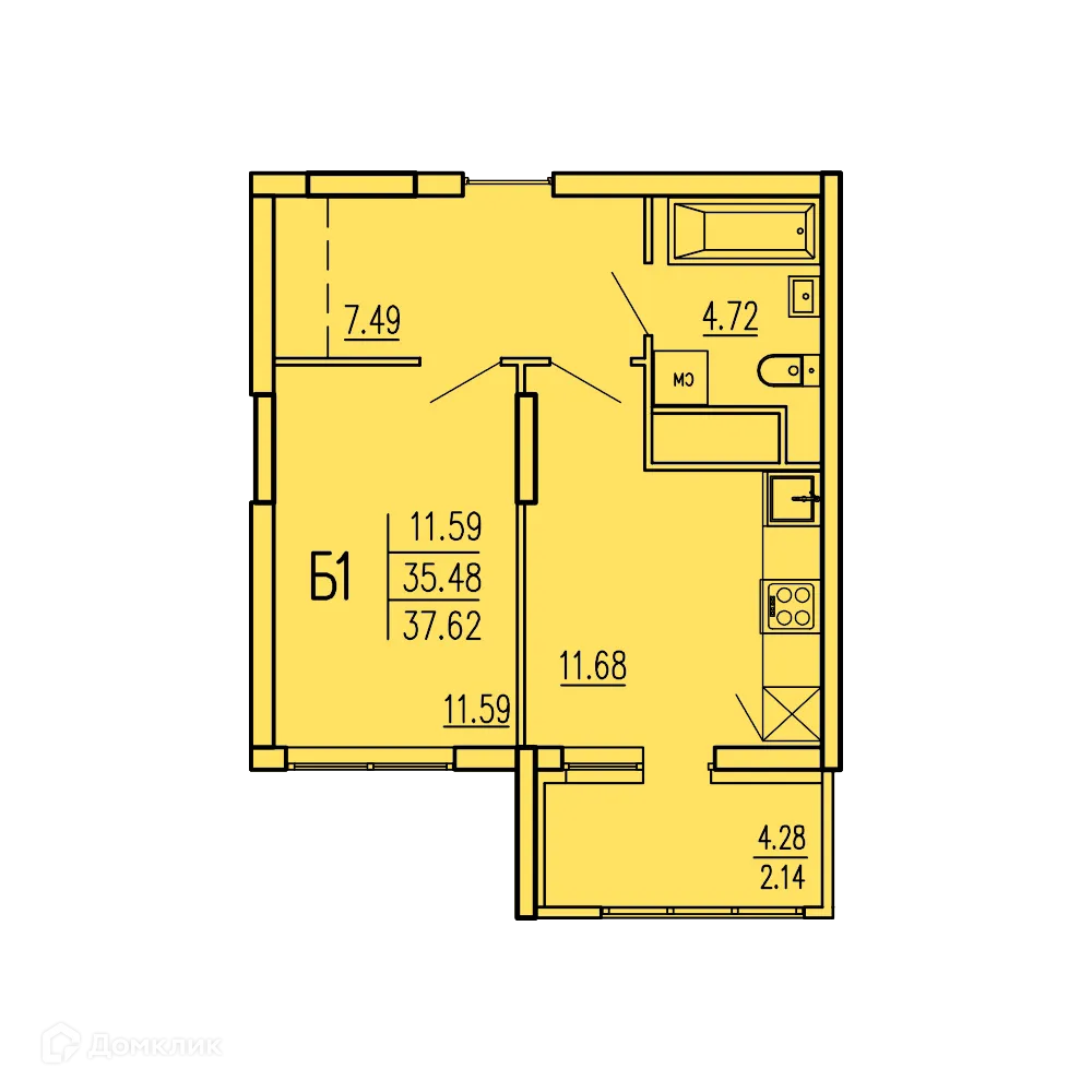 Фото квартиры в ЖК Акварель