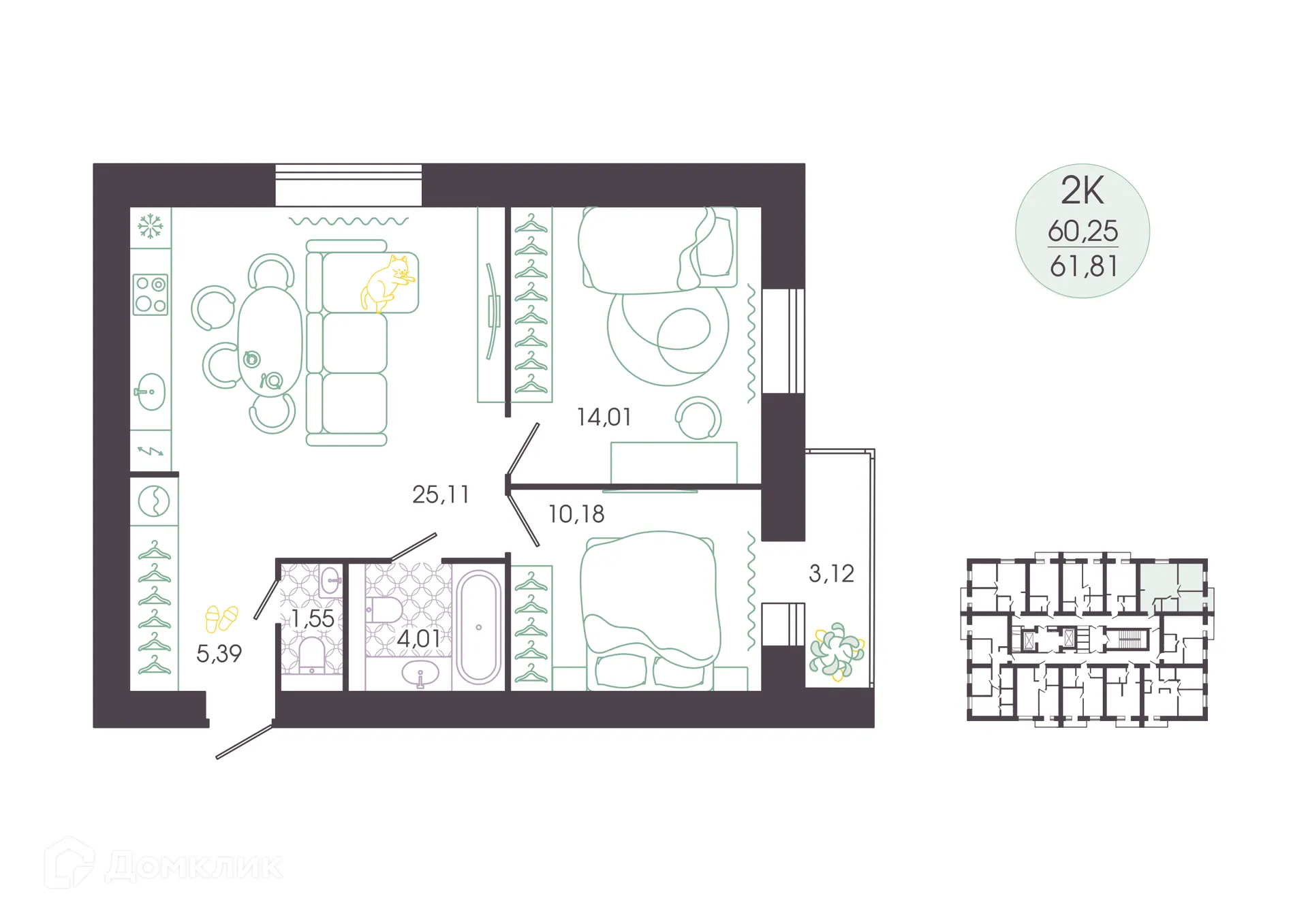 Фото квартиры в ЖК ДОБРОЕ — дом по душе