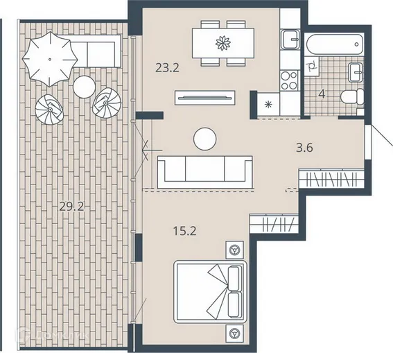 Фото квартиры в ЖК Центральный квартал Scala city (Скала Сити)
