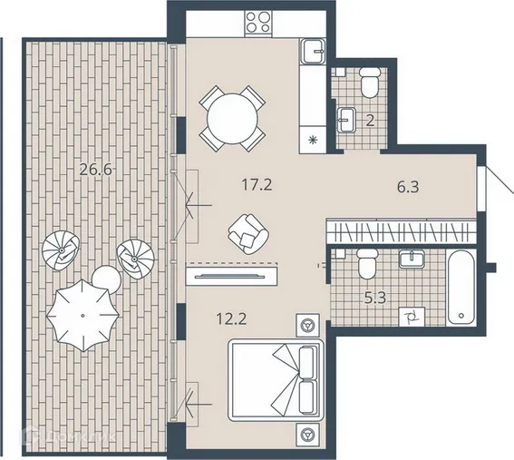 Фото квартиры в ЖК Центральный квартал Scala city (Скала Сити)