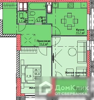 Фото квартиры в ЖК Каштановый двор
