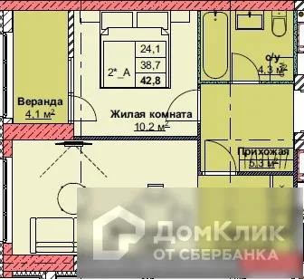 Фото квартиры в ЖК Каштановый двор
