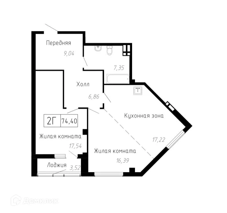 Фото квартиры в ЖК Чайка