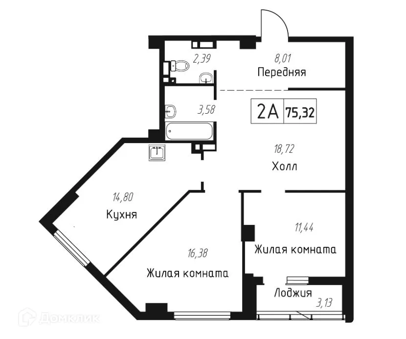 Фото квартиры в ЖК Чайка