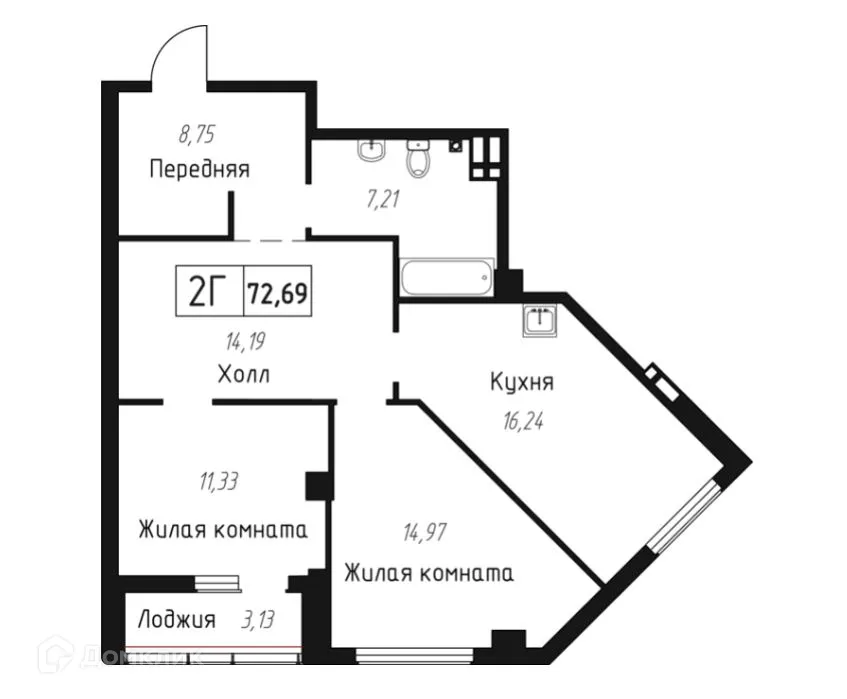 Фото квартиры в ЖК Чайка
