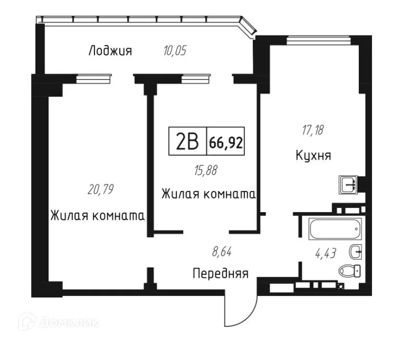Фото квартиры в ЖК Чайка
