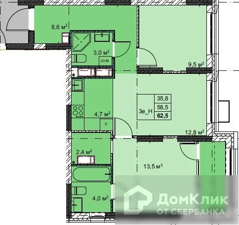 Фото квартиры в ЖК Футурист