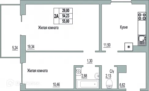 Фото квартиры в ЖК "SMART-квартал (Смарт-квартал)"