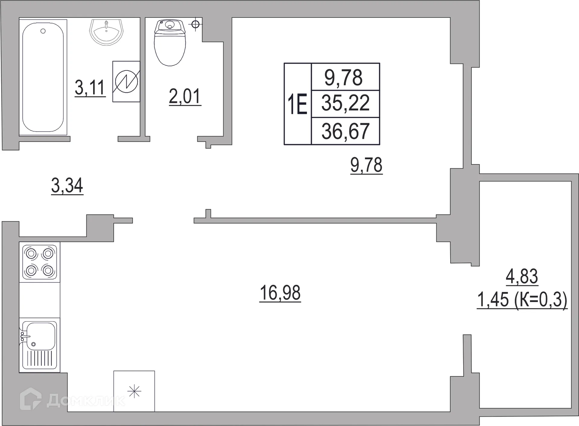 Фото квартиры в ЖК "SMART-квартал (Смарт-квартал)"