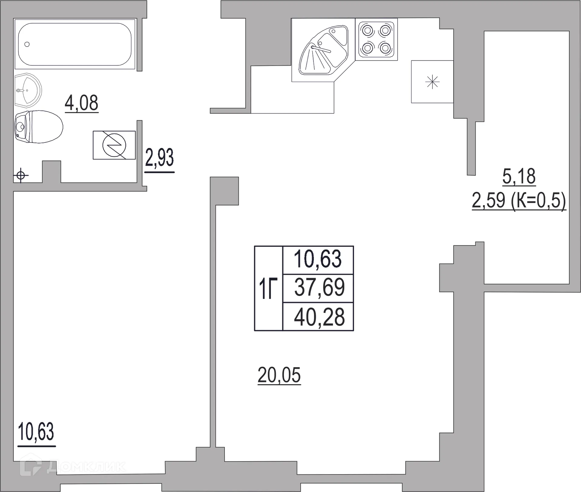 Фото квартиры в ЖК "SMART-квартал (Смарт-квартал)"