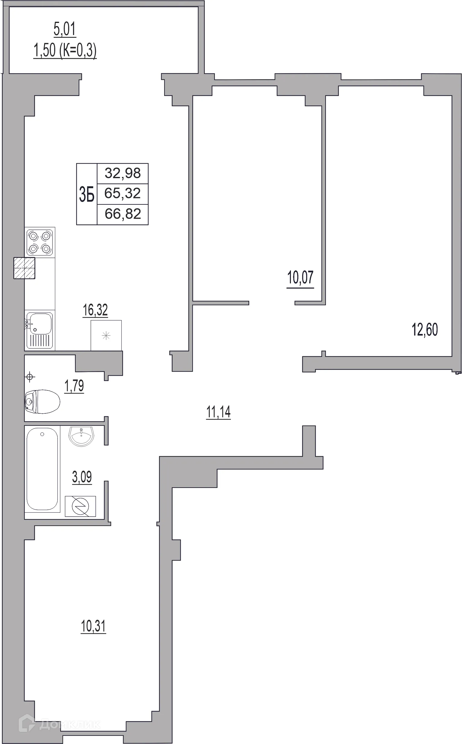 Фото квартиры в ЖК "SMART-квартал (Смарт-квартал)"