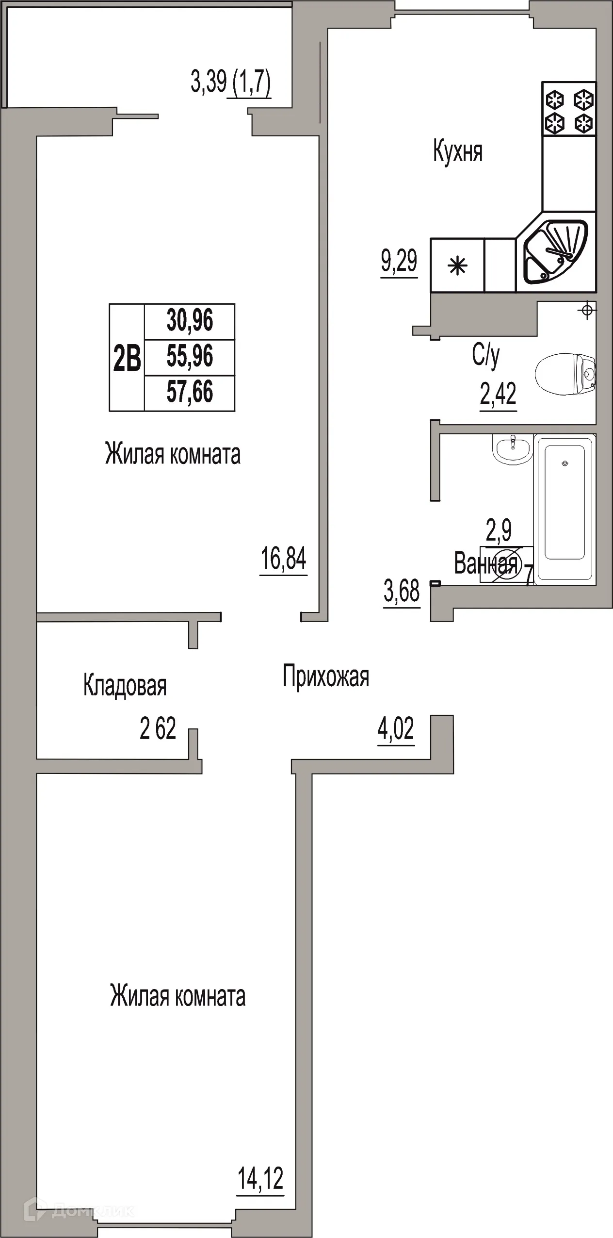 Фото квартиры в ЖК "SMART-квартал (Смарт-квартал)"