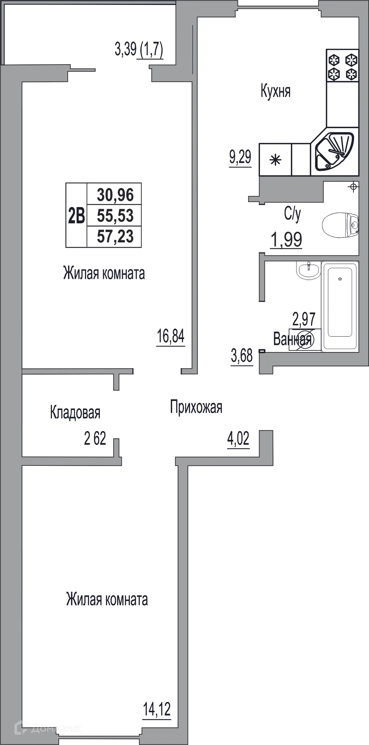 Фото квартиры в ЖК "SMART-квартал (Смарт-квартал)"