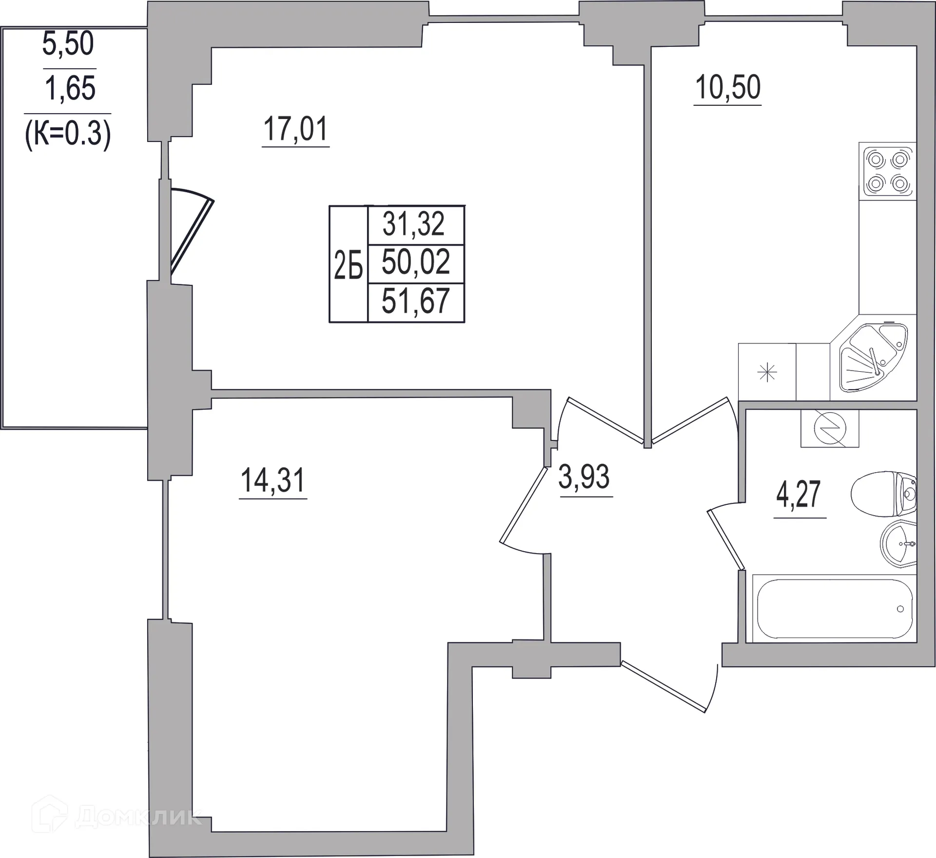 Фото квартиры в ЖК "SMART-квартал (Смарт-квартал)"