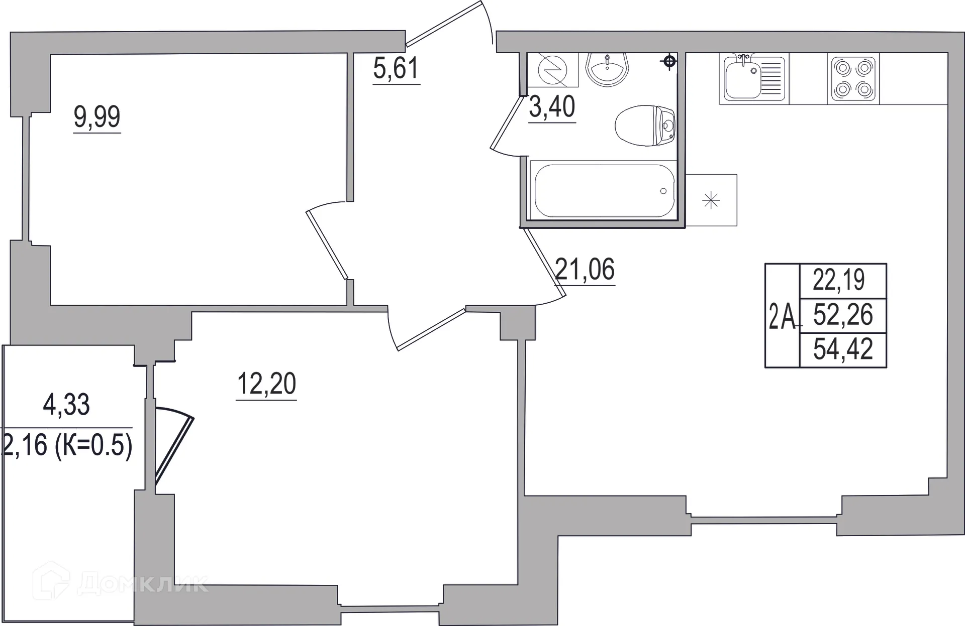 Фото квартиры в ЖК "SMART-квартал (Смарт-квартал)"