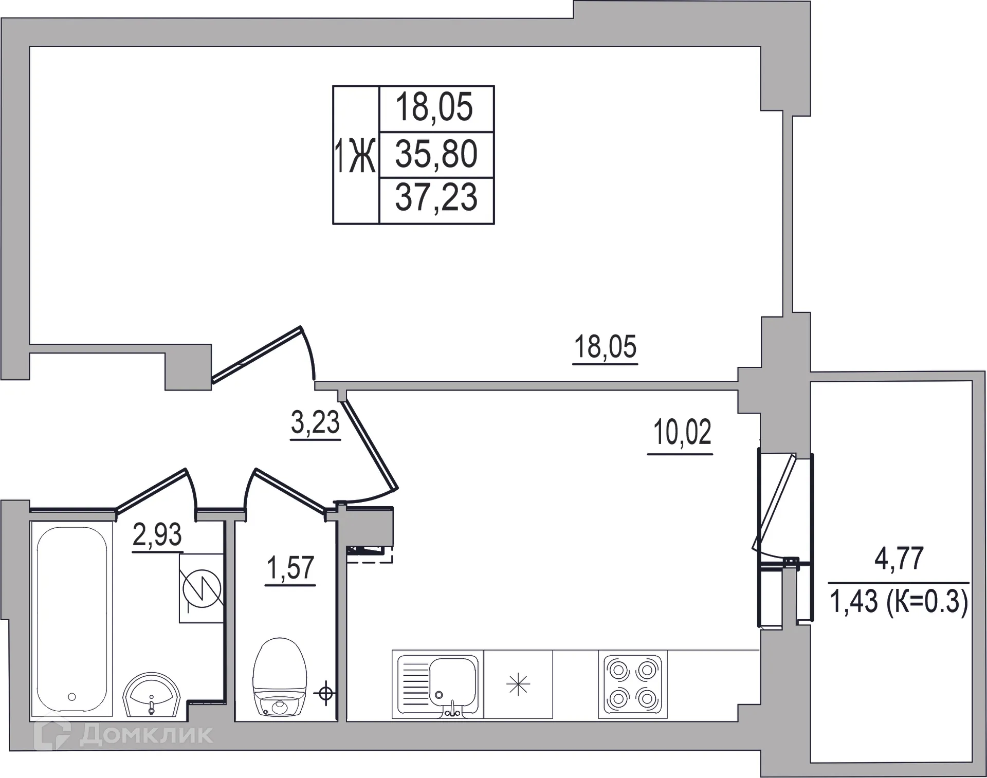 Фото квартиры в ЖК "SMART-квартал (Смарт-квартал)"