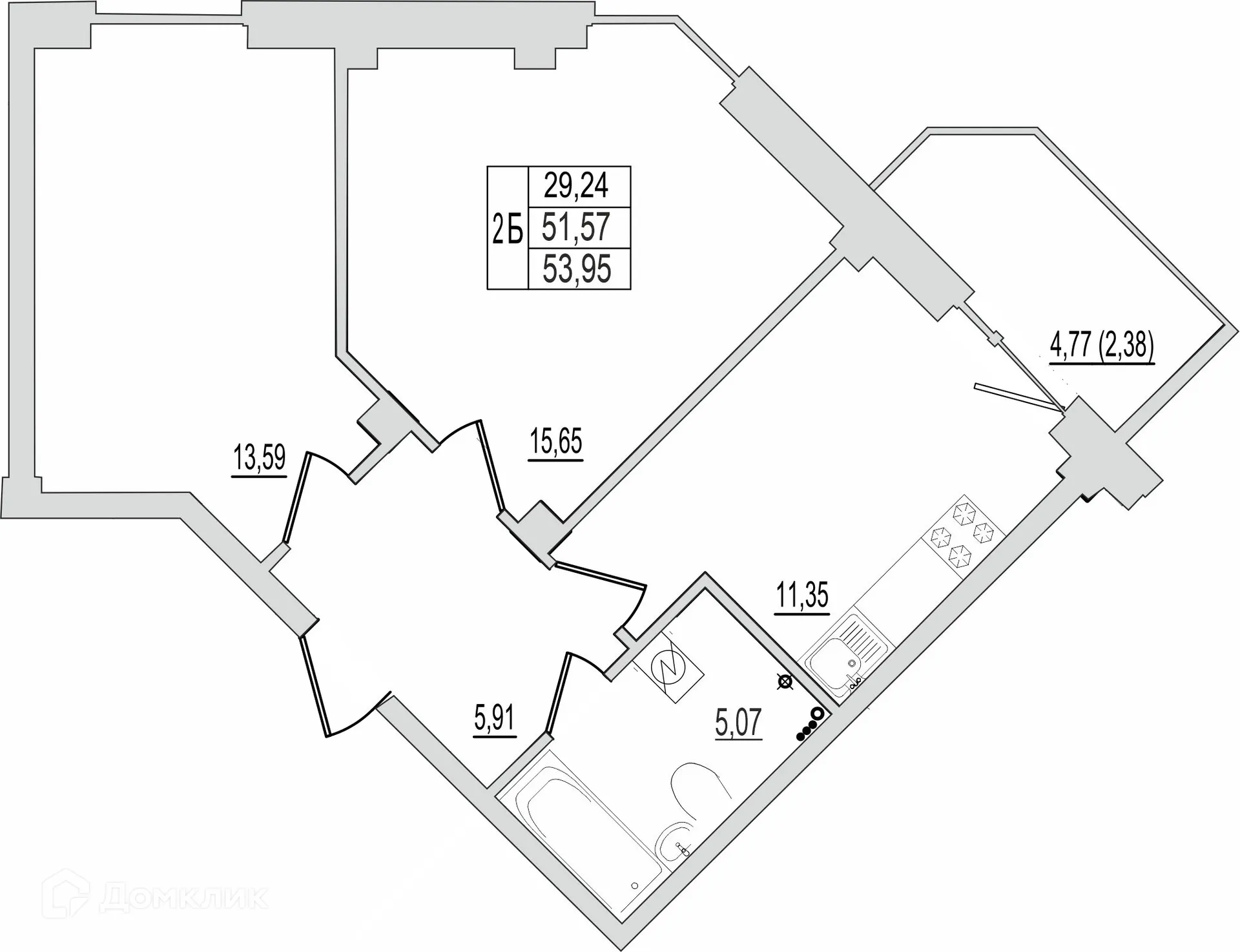 Фото квартиры в ЖК "SMART-квартал (Смарт-квартал)"