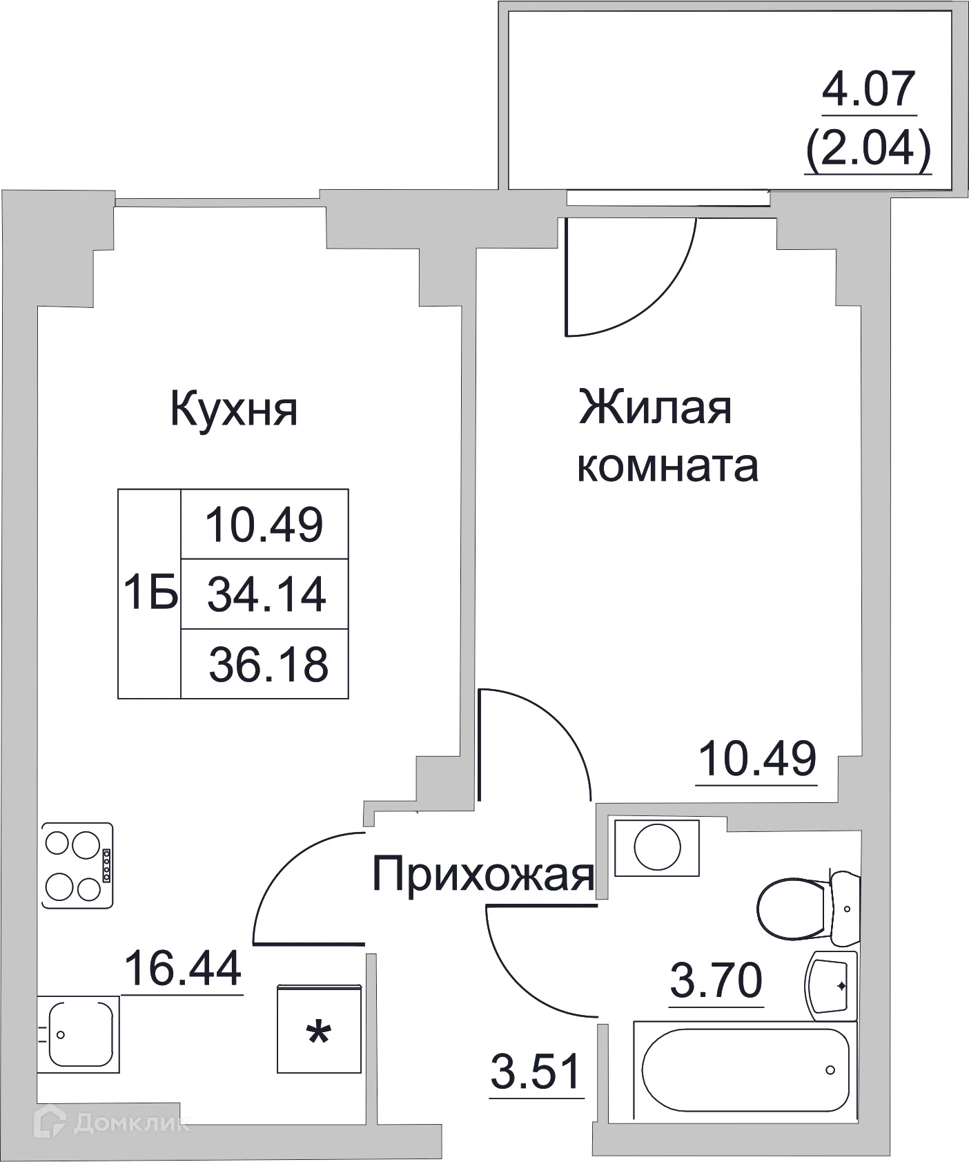 Фото квартиры в ЖК Семейный