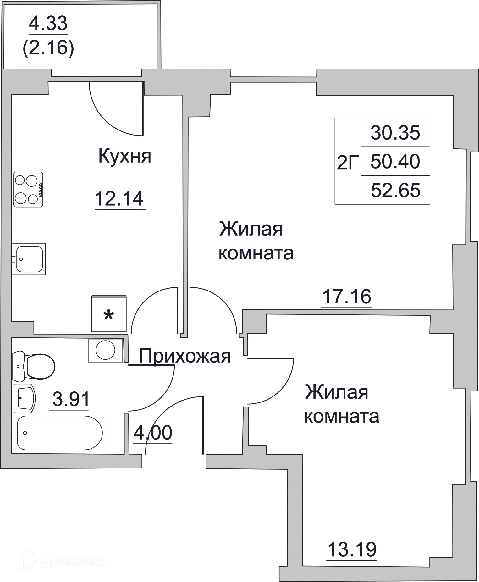 Фото квартиры в ЖК Семейный
