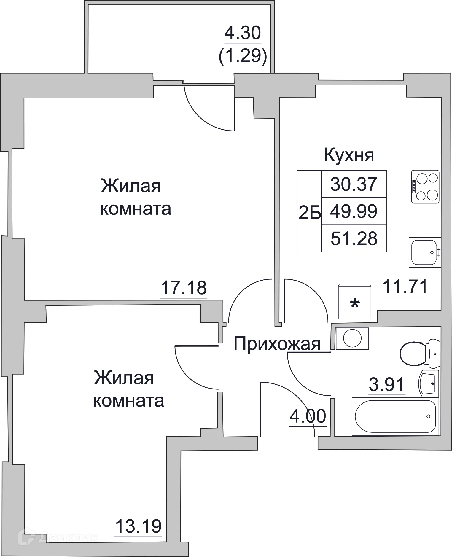 Фото квартиры в ЖК Семейный