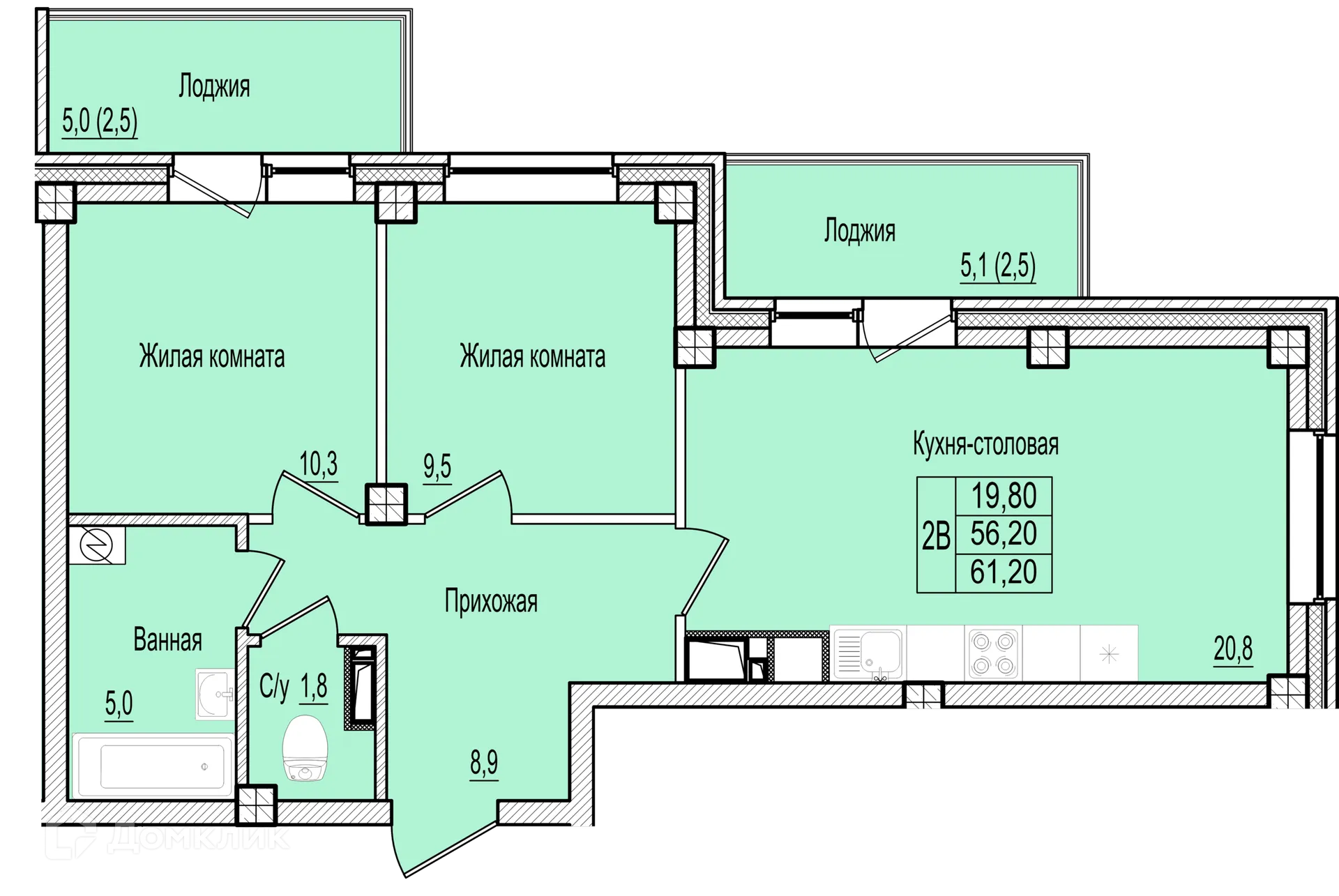 Фото квартиры в ЖК ДОМ НА СНЯТНОМ