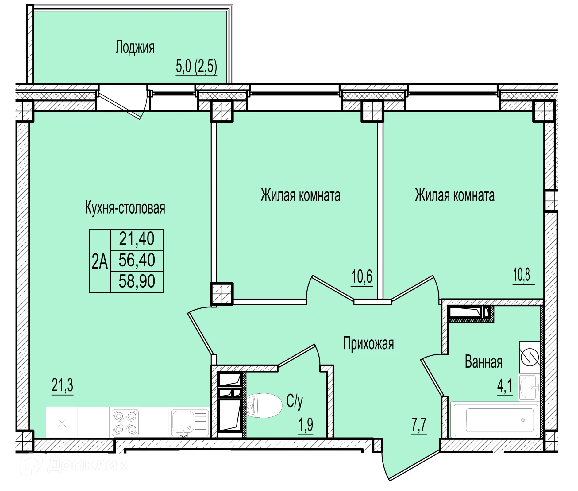 Фото квартиры в ЖК ДОМ НА СНЯТНОМ