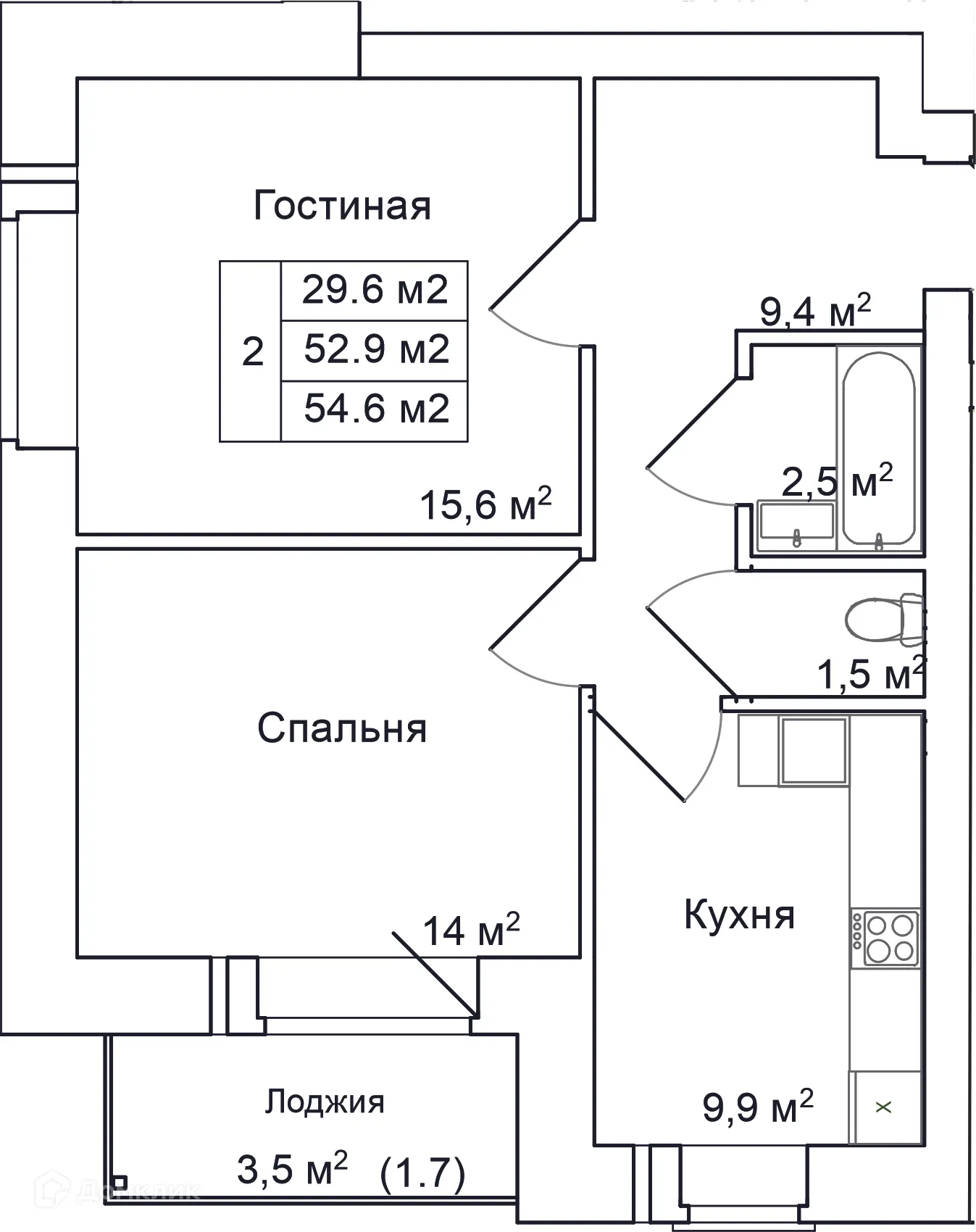 Фото квартиры в ЖК Пушкин