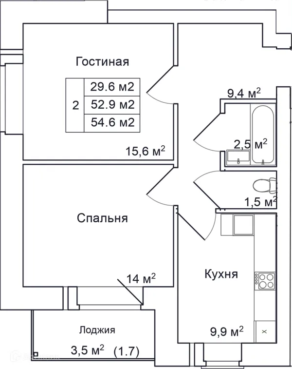 2 комн. квартиры в Пскове новостройки