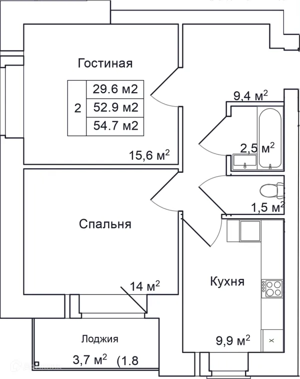 2 комн. квартиры в Пскове новостройки