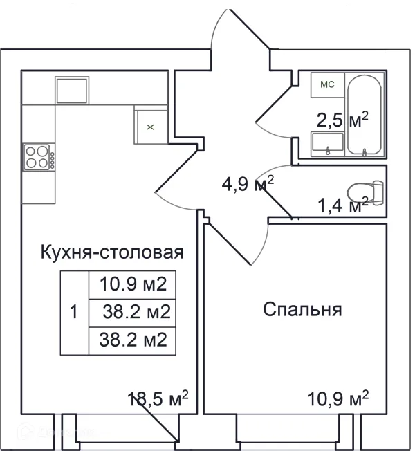 1 комн. квартиры в Пскове новостройки