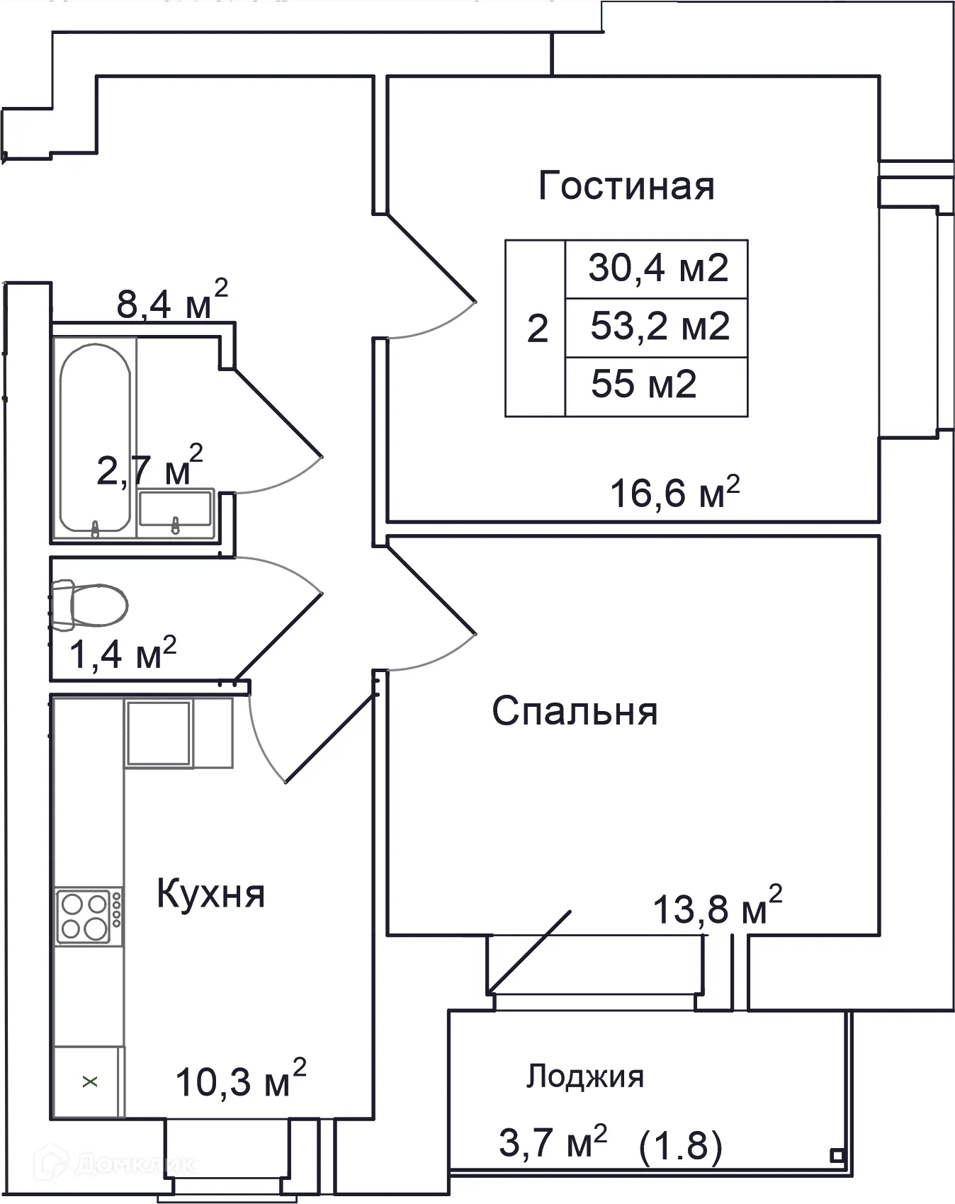 Фото квартиры в ЖК Пушкин