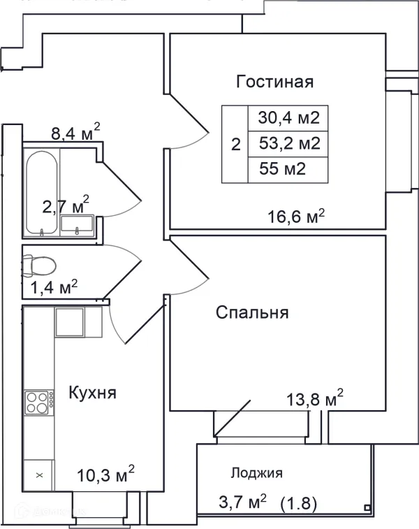 2 комн. квартиры в Пскове новостройки