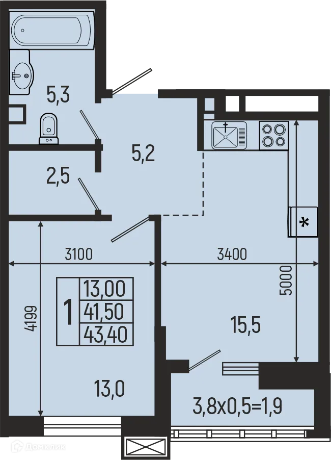 Фото квартиры в ЖК Звёзды